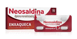 Foto com todas as embalagens dos produtos Neosaldina® DIP.